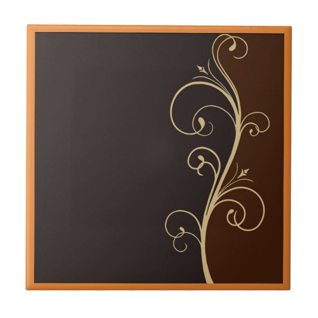Honey Caramel Ceramic Tile (Front)