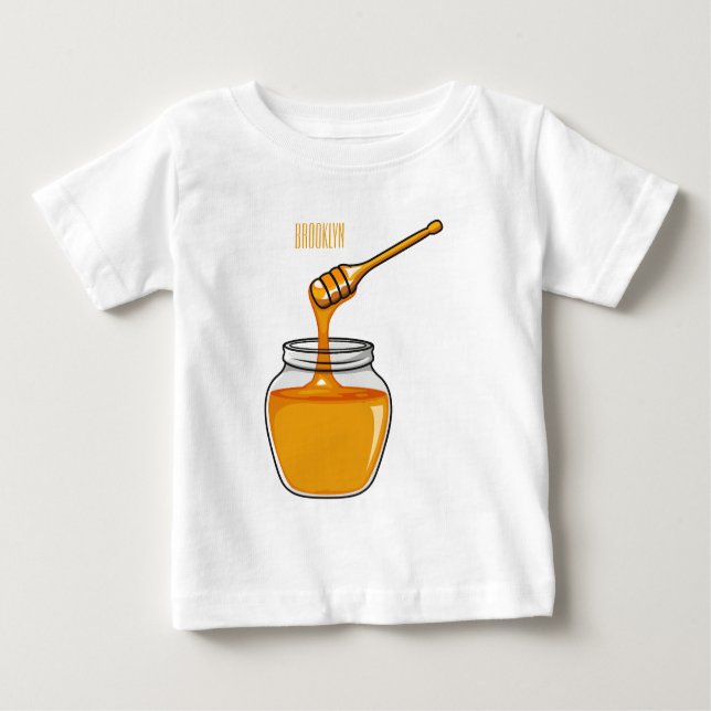 Honey cartoon illustration  baby T-Shirt (Front)