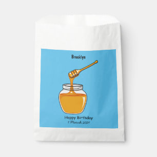 Honey cartoon illustration favour bag
