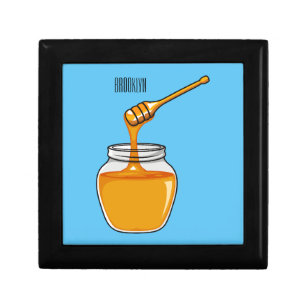 Honey cartoon illustration  gift box