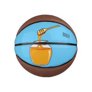 Honey cartoon illustration  mini basketball