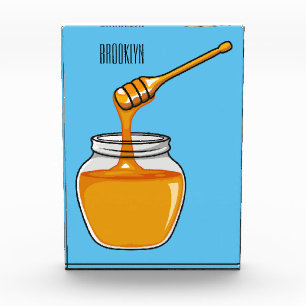 Honey cartoon illustration  photo block