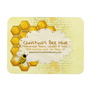 Honey Comb 3D Whimsey BUSINESS Magnet