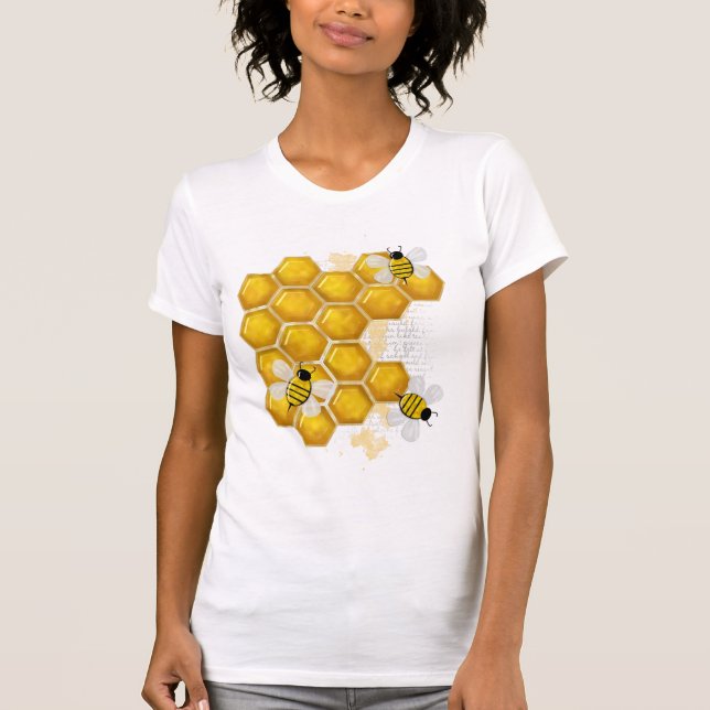 Honey Comb 3D Whimsey  T-Shirt (Front)