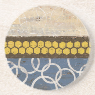 Honey Comb Abstract I Coaster
