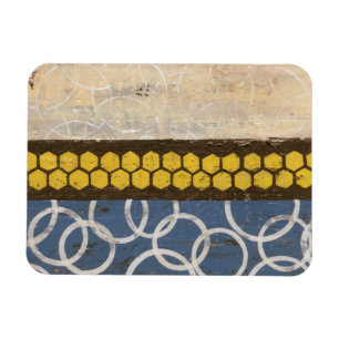 Honey Comb Abstract I Magnet