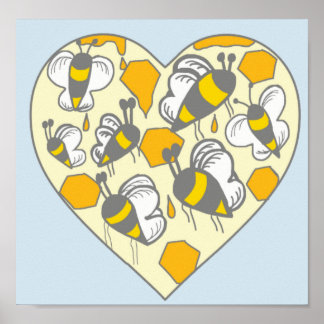 Honey Comb Poster