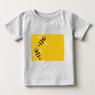 Honey Comb Yellow Gold  Bee Bees Pattern Art Baby T-Shirt