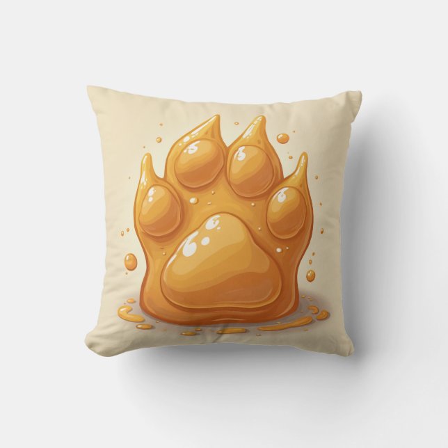 Honey-covered bear paw cushion (Front)