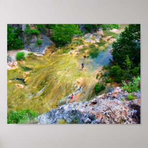 Honey Creek Above Turner Falls III - Colour Poster