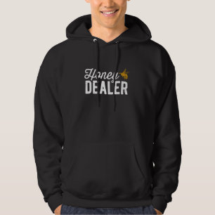 Honey Dealer Retro Honeycomb Honey Bees Funny Beek Hoodie