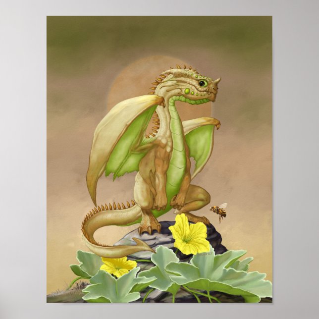 Honey Dew Dragon 11x14 (4x6 and up) Poster (Front)