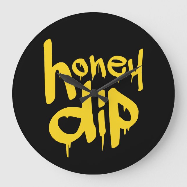 honey dip large clock (Front)