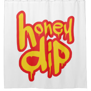 honey dip shower curtain