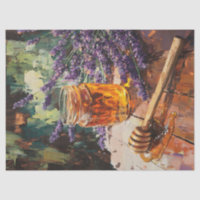 Honey Dipper and Lavender Scenic Decoupage