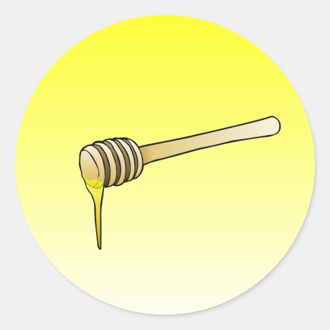 Honey Dipper Classic Round Sticker (Front)