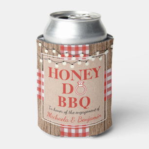 Honey Do BBQ Engagement Party Couples Shower Can Cooler