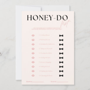 Honey-Do List Invitation
