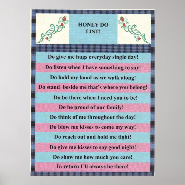 HONEY DO LIST! POSTER (Front)