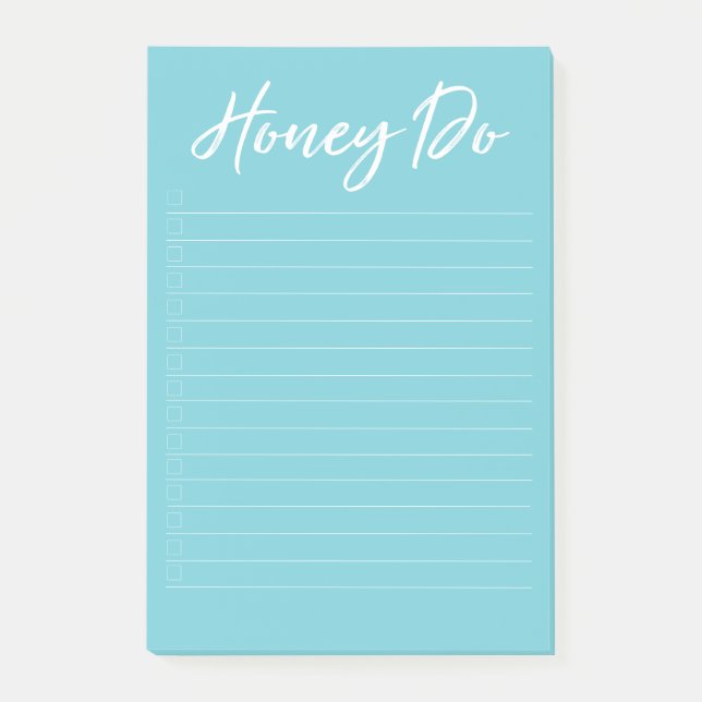 Honey Do List with Checkboxes Notepad (Front)