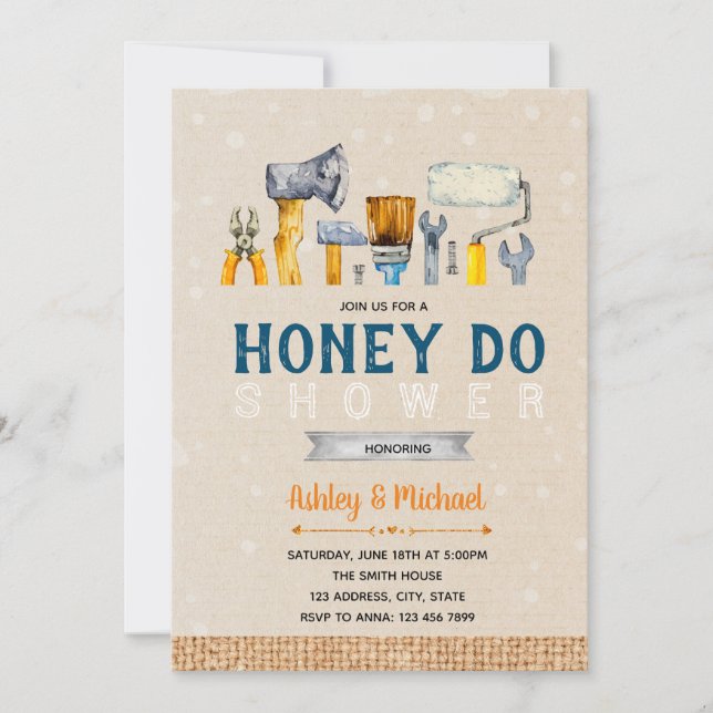 Honey do theme party invitation (Front)
