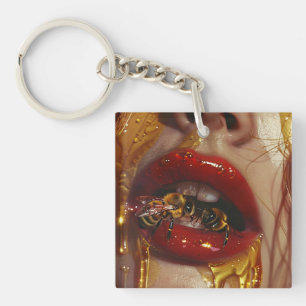Honey Drip Beauty – Sensual Golden Portraits of Wo Key Ring