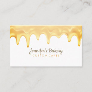 Honey Drizzle Dessert Chef Business Card