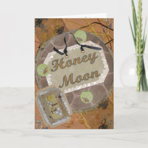 Honey Fairy Moon Greeting Card