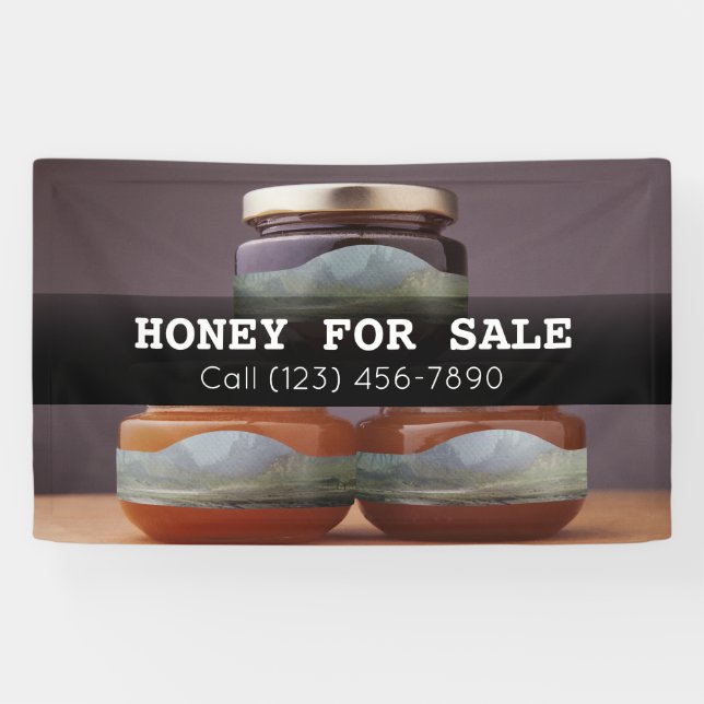 Honey for Sale Apiculture Business Banner (Horizontal)
