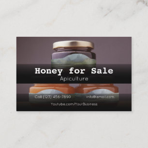 Honey for Sale Apiculture Business Company Busine Card