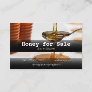 Honey for Sale Apiculture Business Company Card