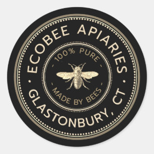 Honey French Bee Promotional Apiary Sticker