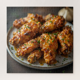 Honey Garlic Chicken Wings Jigsaw Puzzle