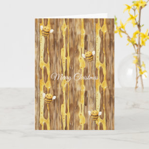 Honey Happy Bees Christmas Card