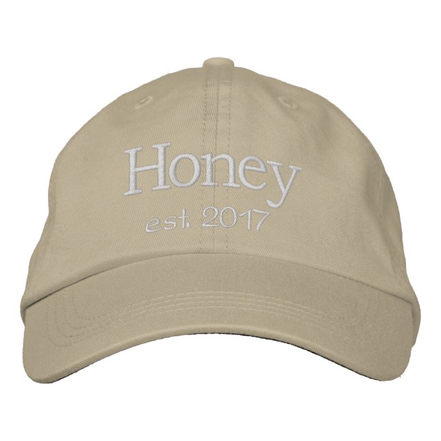 Honey Hat - White Stitching (Front)