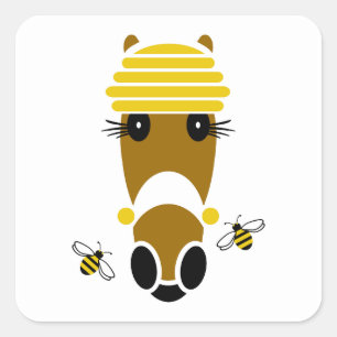 Honey Hattingdon Square Sticker