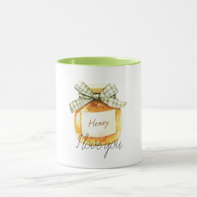 Honey, I love you Honey Jar Mug (Center)