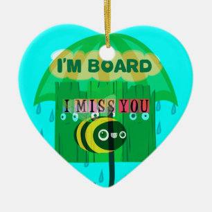 Honey I Miss You So Much Ceramic Tree Decoration