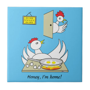 Honey, I'm Home Chickens Tile