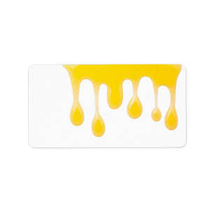 Honey Isolated on White Background Label