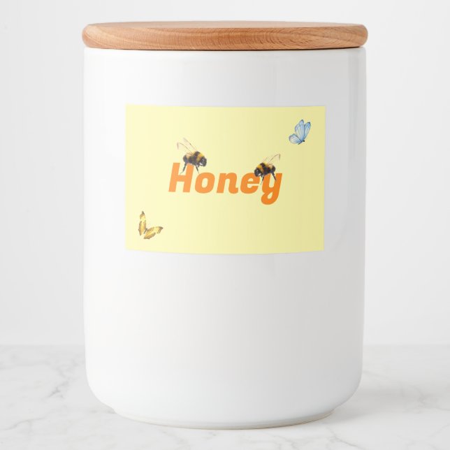 Honey Jar Food Label Set  (Front)