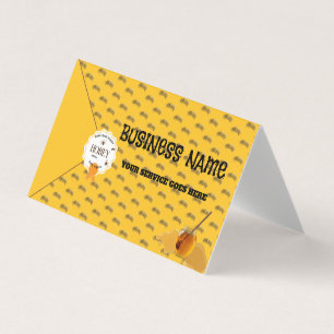 Honey Jar Honeybee Honeycomb Bee Apiary Business Card