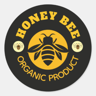 Honey Jar Honeybee Honeycomb Bee Apiary Classic Round Sticker