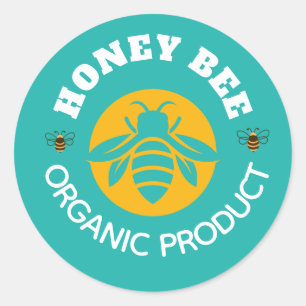 Honey Jar Honeybee Honeycomb Bee Apiary Classic Round Sticker