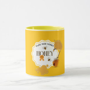 Honey Jar Honeybee Honeycomb Bee Apiary Mug