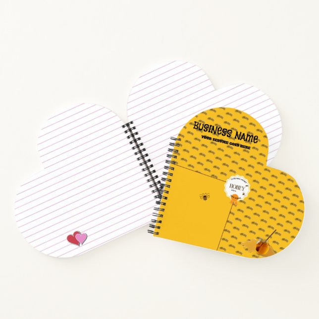 Honey Jar Honeybee Honeycomb Bee Apiary Notebook (Inside)