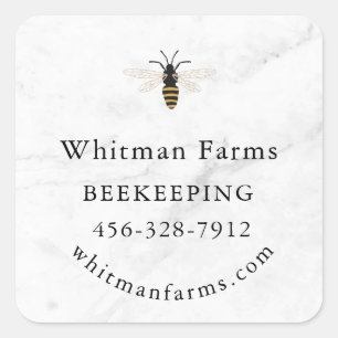 Honey jar Honeycomb Business stickers Labels