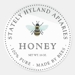Honey jar Honeycomb Business stickers Labels