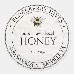 Honey jar Honeycomb Business stickers Labels