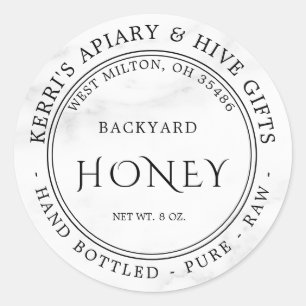 Honey jar Honeycomb Business stickers Labels
